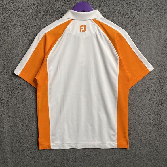 FootJoy Polo Polyester Men Size Small White Color Block - Picture 10 of 16